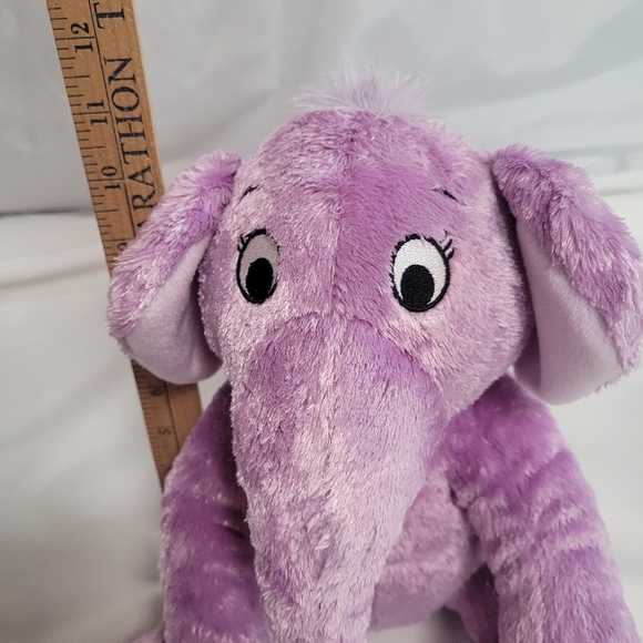 Kohls Cares Dr. Suess The Nose Book Purple Elephant Plush 12" Stuffed Animal - Picture 6 of 6